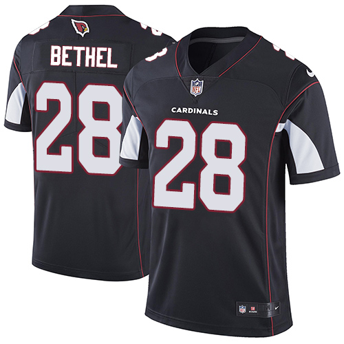 Nike Cardinals #28 Justin Bethel Black Alternate Men's Stitched NFL Vapor Untouchable Limited Jersey - Click Image to Close